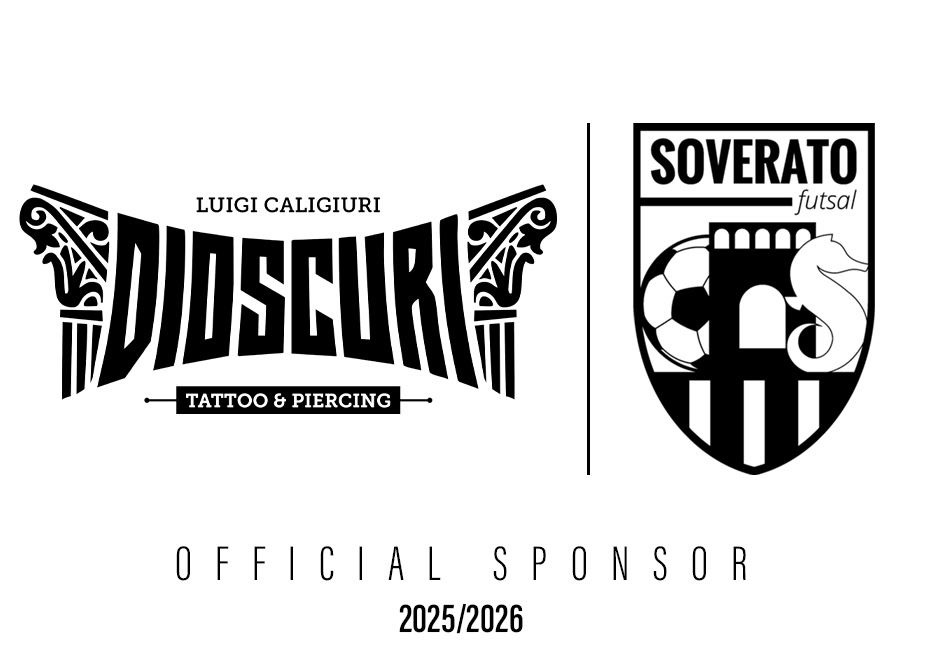 Scopri di più sull'articolo Dioscuri Tatuaggi & Piercing official sponsor del Soverato Futsal